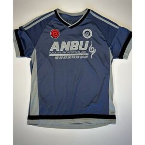 Box Lunch Naruto Anbu Black Ops Jersey. KAKASHI #9 Great Condition Size Medium
